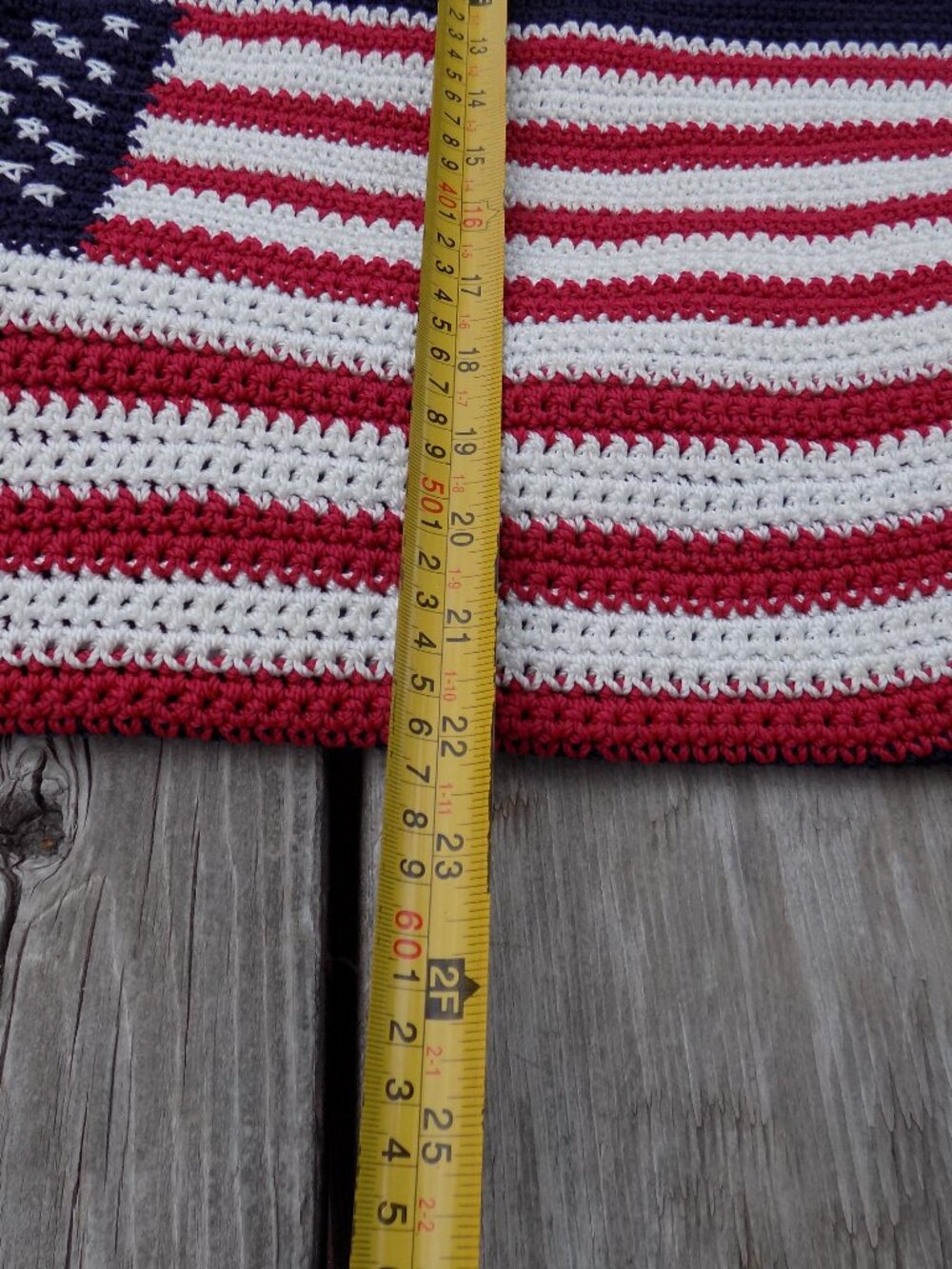 The Sak Flag Purse Bag USA American Flag Crochet Purse Crossbody Bag - Picture 16 of 16